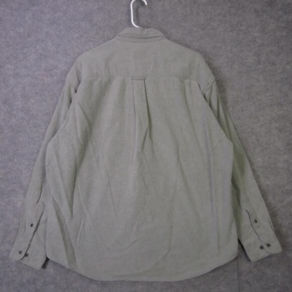Vintage Woolrich Shirt Mens XL Green Sportsman Chamois Made USA Rugged 90s - Picture 9 of 10